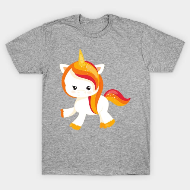 Thanksgiving Unicorn, Cute Unicorn, Magic Unicorn T-Shirt by Jelena Dunčević